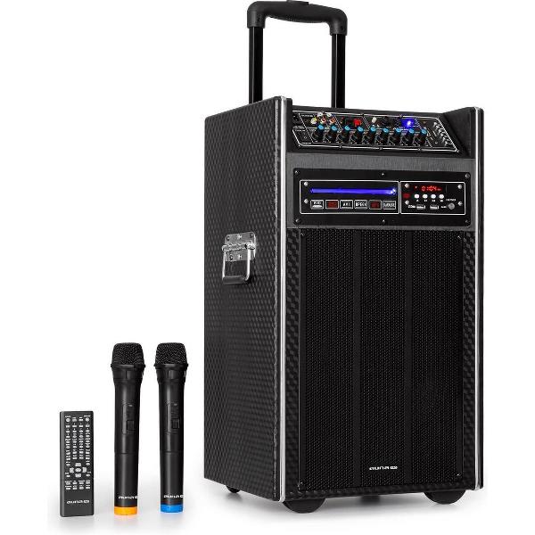 DisGo Box DVD mobiele PA installatie max.300 Watt 2x10