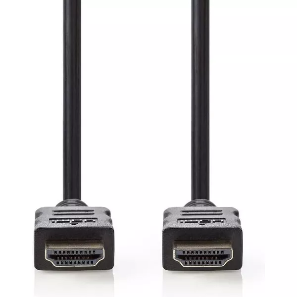 High Speed ​​HDMI™-Kabel met Ethernet | HDMI™ Connector | HDMI™ Connector | 4K@30Hz | 10.2 Gbps | 7.50 m | Rond | PVC | Zwart | Polybag