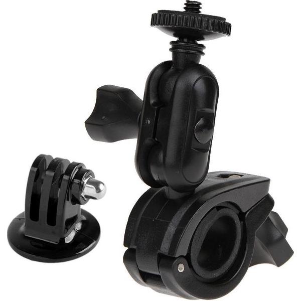 360 Graden Rotatie Fiets Motorfiets Houder Stuurbevestiging met Schroef en Statiefadapter voor GoPro NIEUWE HERO / HERO6 / 5/5 sessie / 4 sessie / 4/3 + / 3/2/1, Xiaoyi en andere actiecamera's