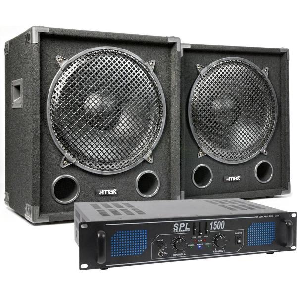 SkyTec MAX15SUB met SPL1500 versterker - 1500W subwoofer installatie