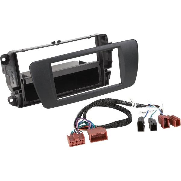2-DIN Paneel met opbergvak Seat Ibiza 6J facelift 2012-2016 nit zwart