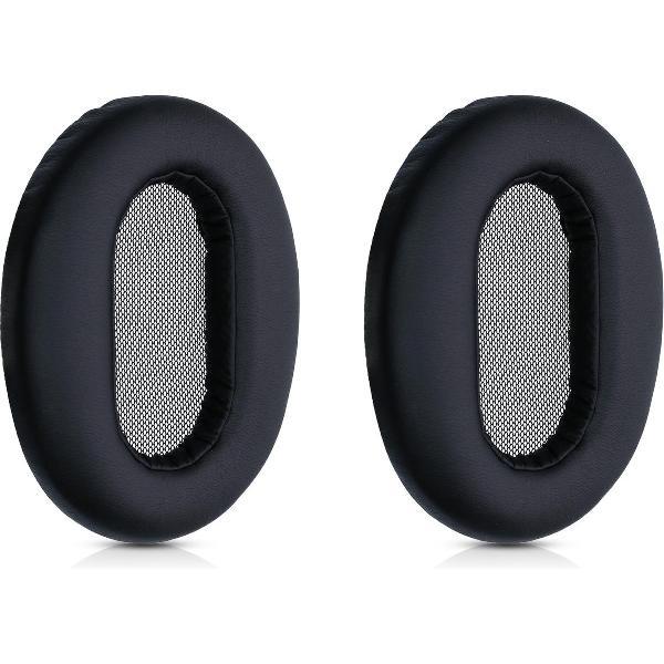 kwmobile 2x oorkussens voor Sony MDR 1AM2 koptelefoons - imitatieleer - voor over-ear-koptelefoon - zwart
