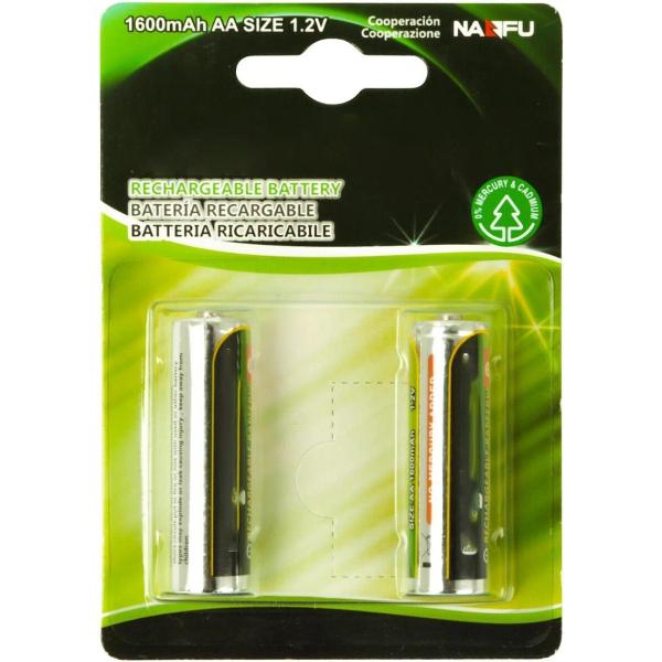 Batterij - Igna Cinus - AA/HR06 - Oplaadbaar - 12V - Alkaline Batterijen - 1600 mAh - 2 Stuks