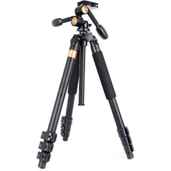 Q620 4-delige opvouwbare poten Heavy-duty aluminium statief met driedimensionale dempende statiefkoppen