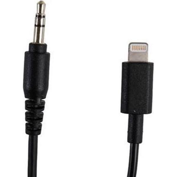 Boya BY-K1 3.5mm male TRRS to male lightning adapter cable (20cm)