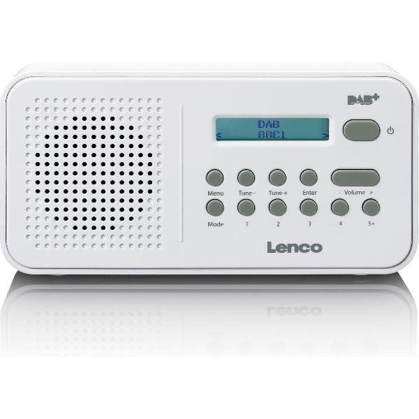 Lenco PDR-015 - Draagbare radio met FM en DAB+ - Wit