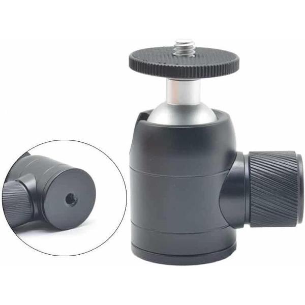 BH-905 Mini Desktop Aluminium Statief Mini Balhoofd 360 Graden Pan 90 Graden Tilt Statief