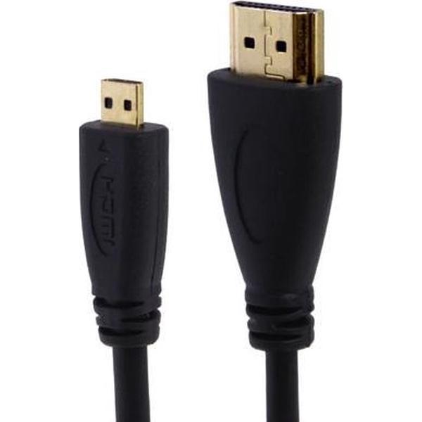 1,5 m Micro HDMI naar HDMI 19-pins kabel, 1,4 versie (zwart)