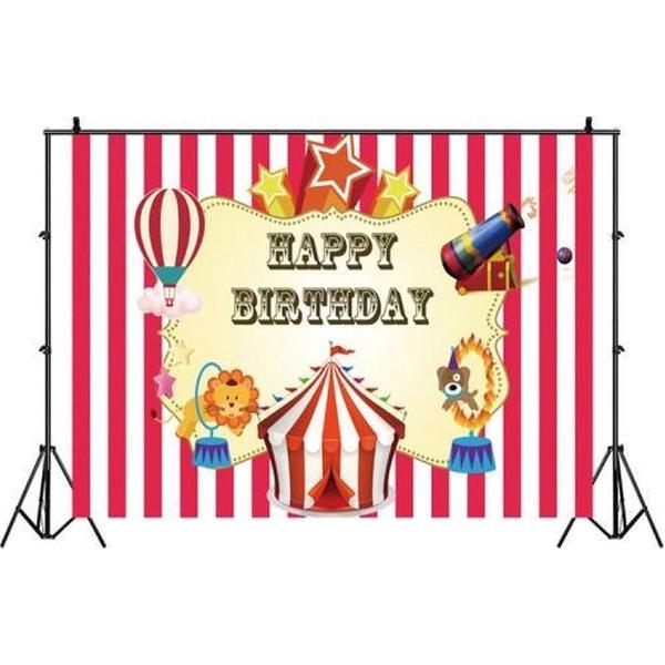 Verjaardagsfeestje Spel Opknoping Doek Foto Circus Achtergrond Doek Fotografie Studio Props, Grootte: 1.2 mx 0.8 m (NWH05041)