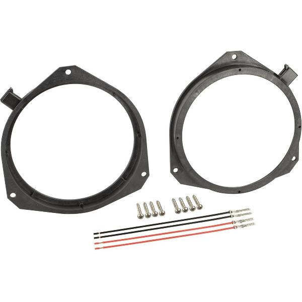 Speaker Ringen Ø 165mm Div.modellen Alfa Romeo-Citroën-Fiat-Opel-Peugeot Met ingeb. speakerconnector