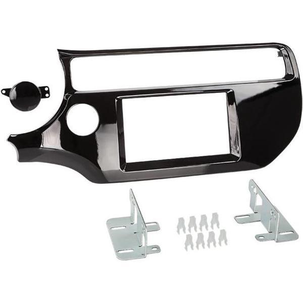 2-DIN paneel Kia Rio 03/2015- Piano zwart