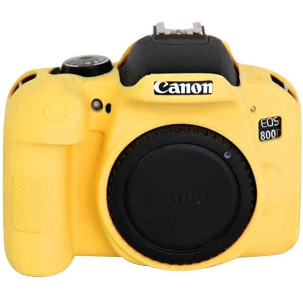 PULUZ Soft Silicone Protective Case for Canon EOS 800D(Yellow)