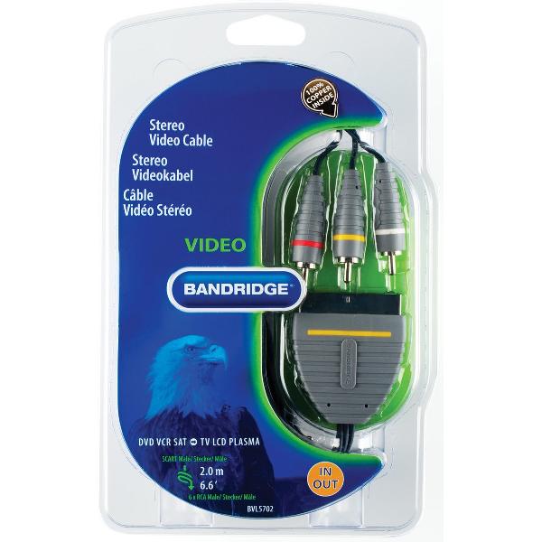 Bandridge - Composiet naar Scart Kabel - 2 meter