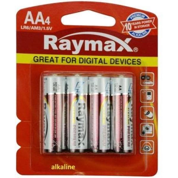 Raymax AA Batterijen - LR06 - Alkaline - 4 Stuks