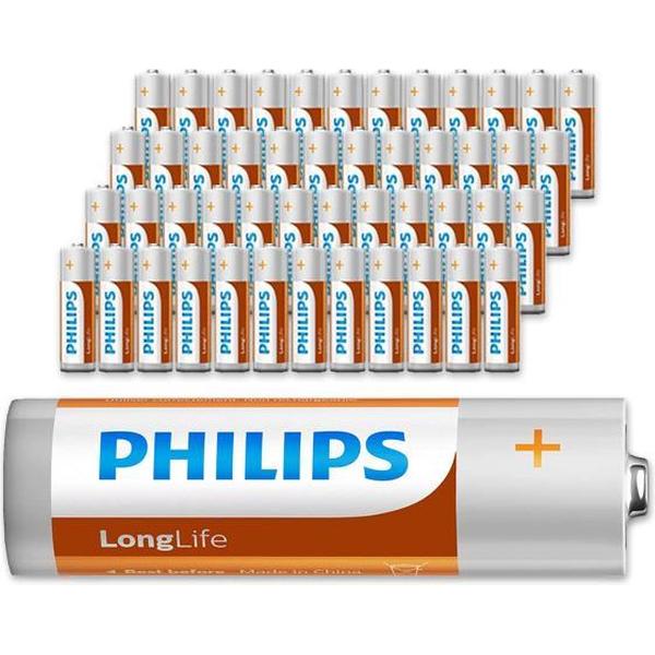 Philips Longlife batterijen - 48 stuks-AA