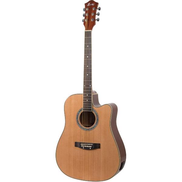 Fazley FE118CN elektrisch-akoestische westerngitaar naturel