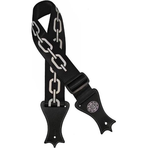 Gitaarriem Icon Series Deluxe Chains Zwart GST-144-BK Gaucho