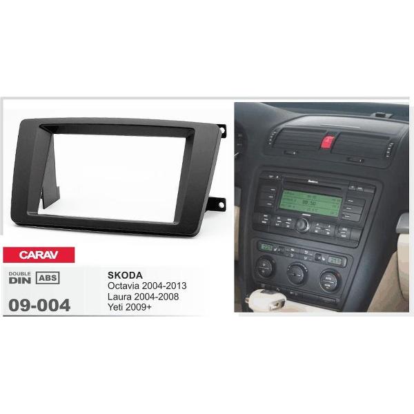 2-DIN SKODA Octavia 2004-2013, Laura 2004-2008; Yeti 2009+ frame Audiovolt 09-004