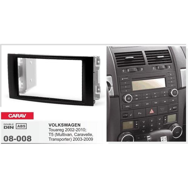 2-DIN VOLKSWAGEN Touareg 2002-2010; T5 (Multivan, Audiovoltelle, Transporter) 2003-2009 afdeklijst / installatiekit Audiovolt 08-008