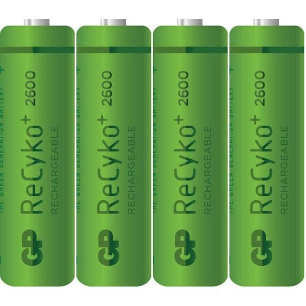 GP Recyko+ Rechargeable NimH AA/HR06 2600mah (bewaarbox) - 4 stuks