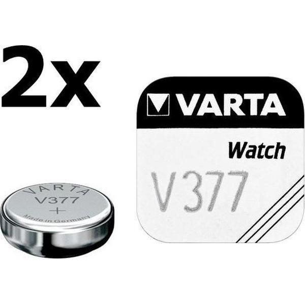 2 Stuks - Varta V377 27mAh 1.55V knoopcel batterij