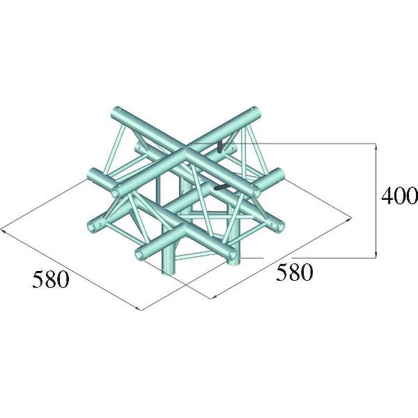 ALUTRUSS DECOLOCK DQ3-PAC52 5-Way Corner /