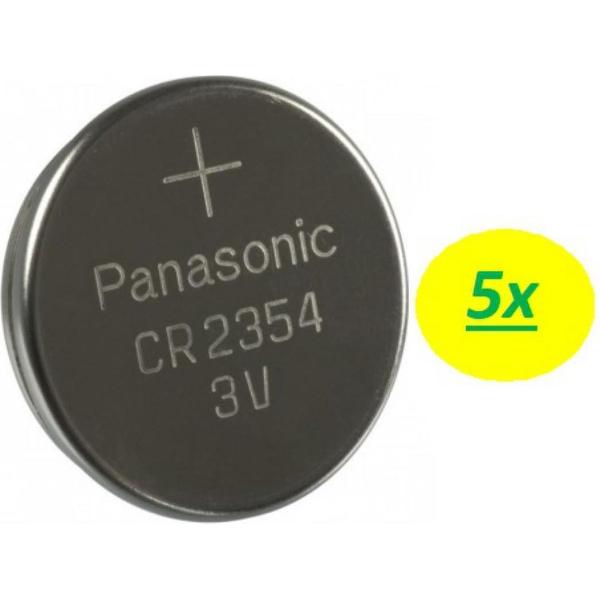 5x Panasonic CR2354 3Volt Lithium knoopcel batterij voor o.a. Polar CS600X, CS500 en CS400