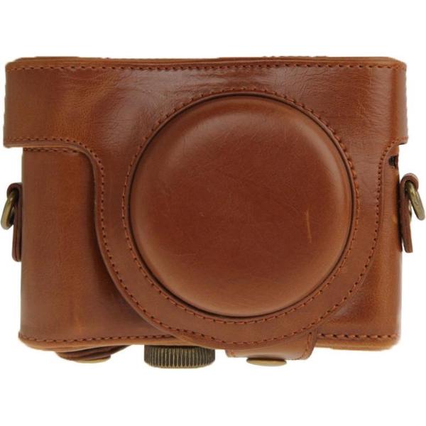 lederen Camera hoesje Bag voor Sony HX50 (bruin)
