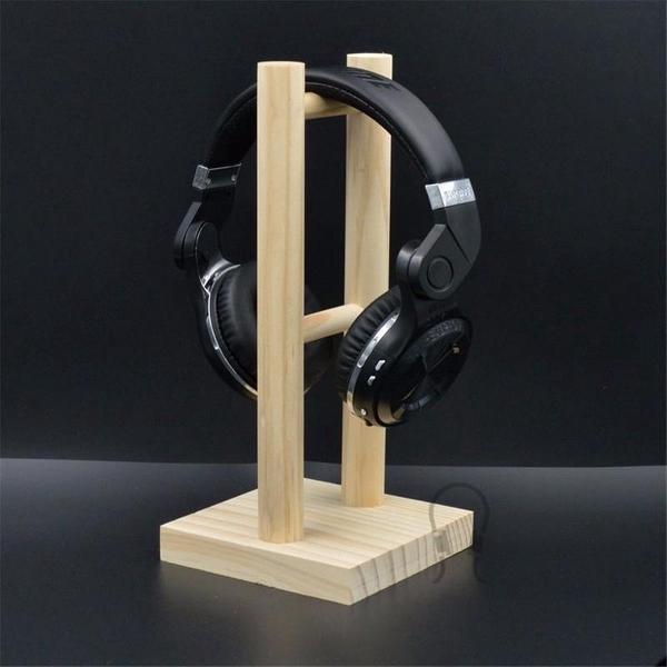 Staande Koptelefoon Houder - Headset Houder - Hoofdtelefoon Stand / Standaard - Hout