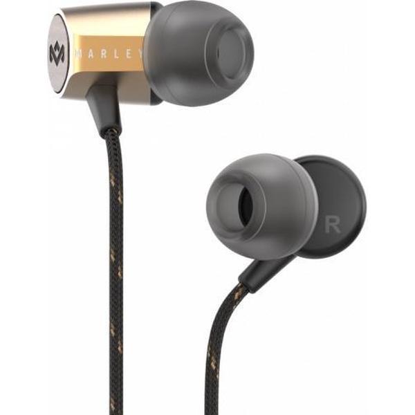 The House Of Marley EM-JE093-BA In-ear Stereofonisch Bedraad Zwart, Goud mobiele hoofdtelefoon