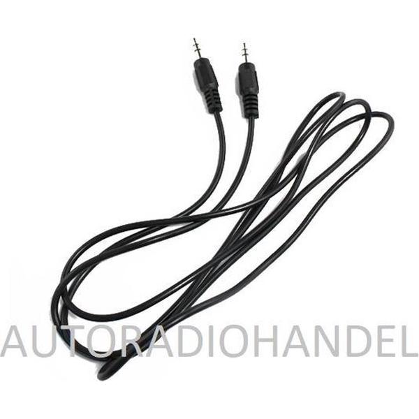 Audio Kabel 3.5mm Jack Aux Kabel Stereo 0,5 mm zwart lengte 1,5 M