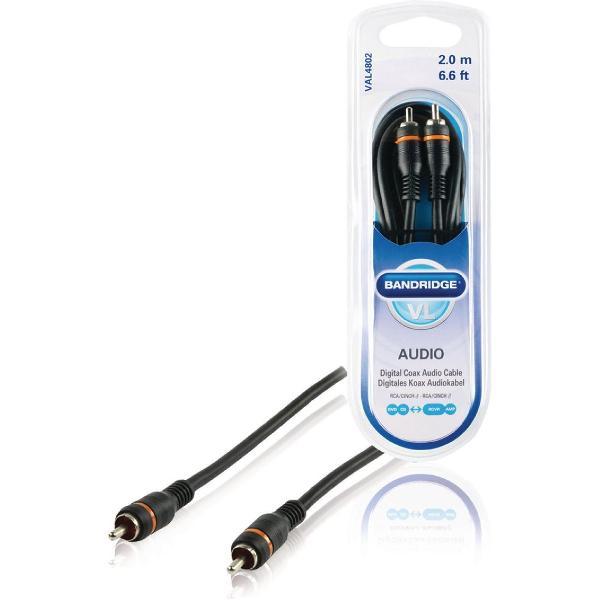 Bandridge Digital Coax Audio Cable, 2.0m coax-kabel RCA 2m