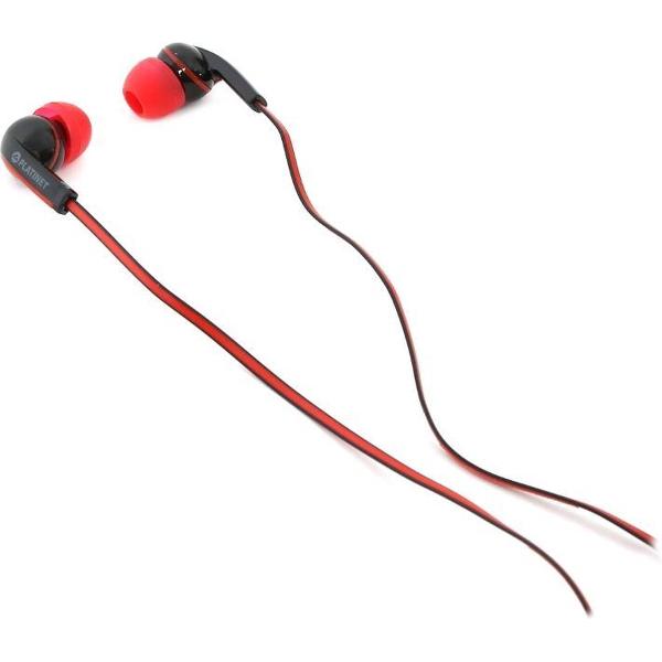 Platinet PM1031 Headset In-ear Zwart, Rood
