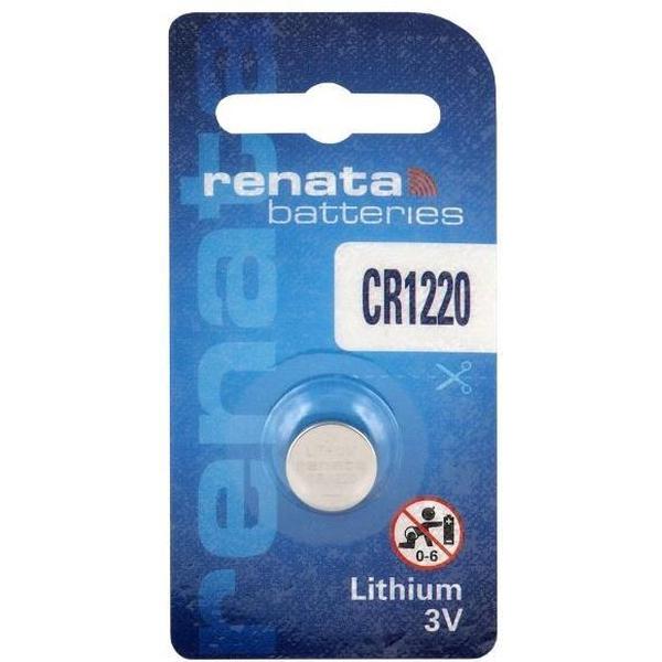 1 Stuk (1 Blister a 1st) Renata CR1220 3V 40mAh lithium knoopcelbatterij