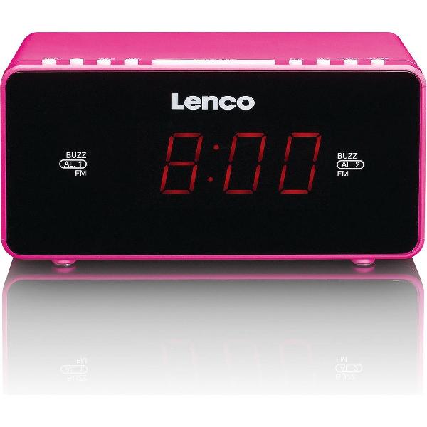 Lenco CR-510 - Wekkerradio - Roze