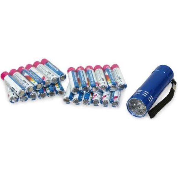 Grundig Batterijen Lr03 Aaa Alkaline 24 Stuks + Zaklamp