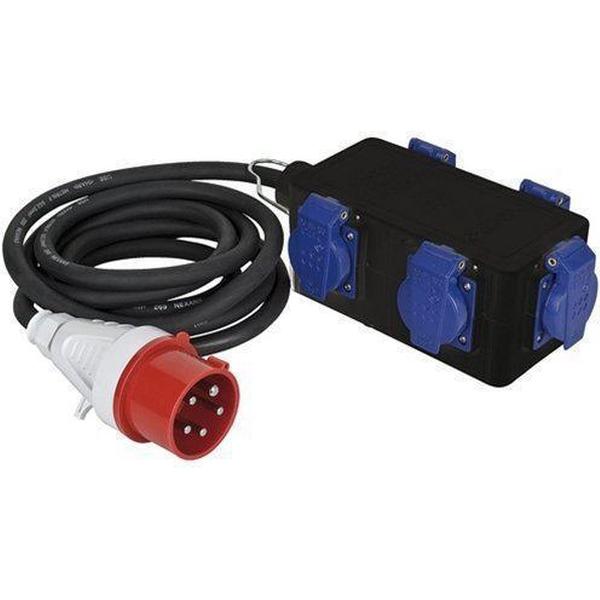 Showtec Showtec Powersplit 1, 5-pins CEE 16A - 5 x Schuko Home entertainment - Accessoires