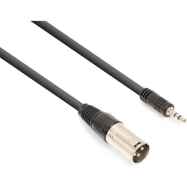 Vonyx audiokabel XLR (m) - 3,5mm jack stereo - 0,5 meter