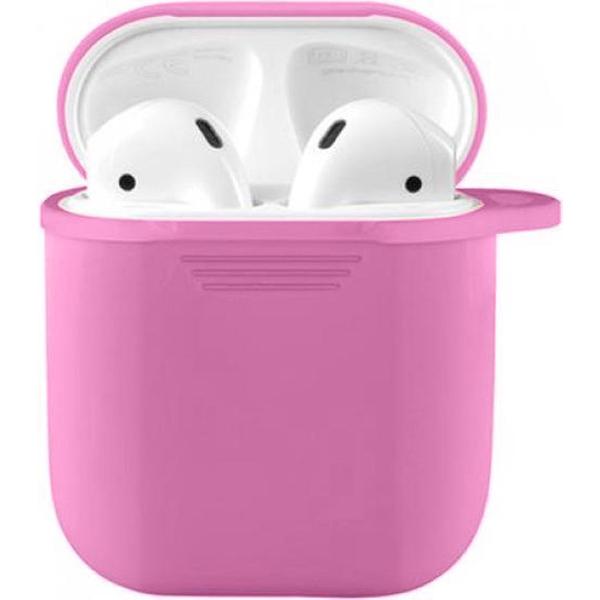 AirPods 2 Hoesje - AirPods 2 Cover - AirPods 2 Case - AirPods 2 Softcase - AirPods 2 Bescherming - AirPods Case - Siliconen - Geschikt voor AirPods 2 - Roze - Pink