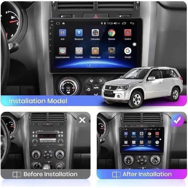 Suzuki Grand Vitara 2005-2015 Android 10 navigatie en multimediasysteem Bluetooth USB WiFi 2+32GB