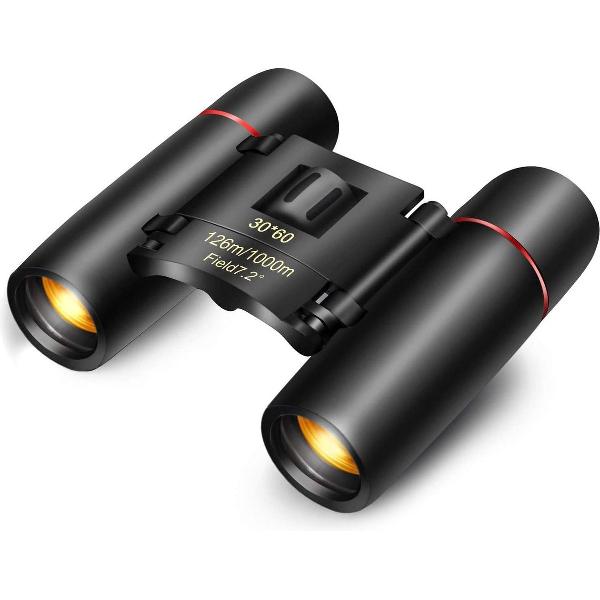 DrPhone V7 Compacte Mini Verrekijker -30x60mm - voor volwassenen/kinderen/ Reizen / Vogels kijken / wandelen etc -Zwart