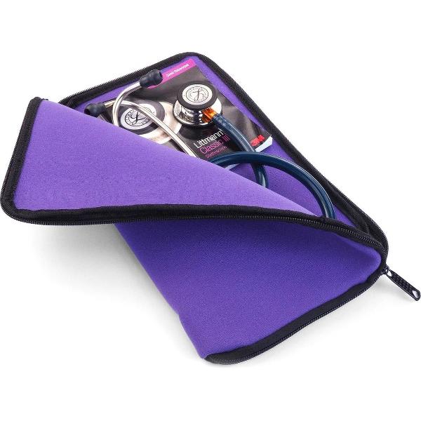 Opberg / transport etui stethoscoop, o.a. voor Littmann - Paars