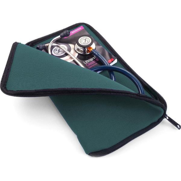 Opberg / transport etui stethoscoop, o.a. voor Littmann - Dennengroen
