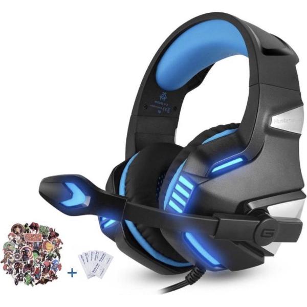 Gaming Headset voor PS4, PS5, Xbox One, Multi Platform - Blauw