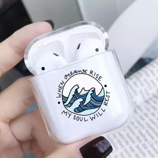 Oceaan Airpods Case - Valbescherming Airpods - Airpods Case Cover - Soft Case - Airpods Hoesje - Cartoon.