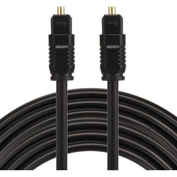 ETK Digital Toslink Optical kabel 5 meter / audio male to male / Optische kabel PVC series - zwart