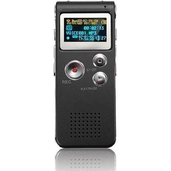 Soundlogic Premium Voicerecorder - Geluidsrecorder - Tot 8 GB geheugen - Zwart