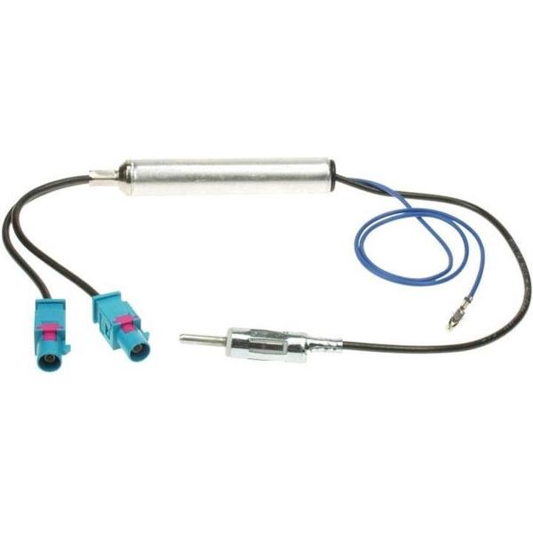 Auto Antenne versterker met dubbele Fakra aansluiting | 12V | FM | Universeel