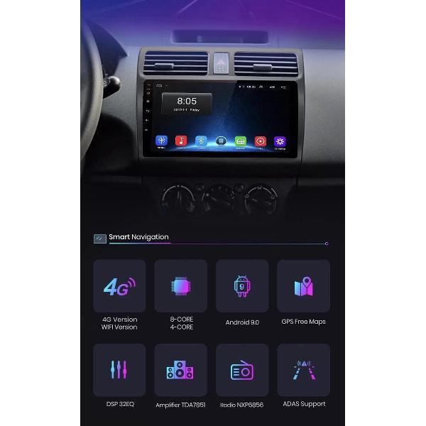 GRATIS CAMERA! Suzuki Swift 2005-2010 Android navigatie en multimediasysteem bluetooth USB wifi 2GB+32GB