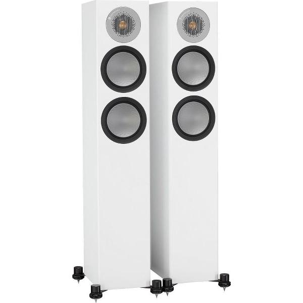 Monitor Audio Silver 200 - Compacte Hifi Vloerstaande Luidspreker - Mat Wit (Paar)